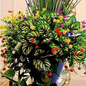 Spring /Summer faux floral Urn/Planter Pot Filler